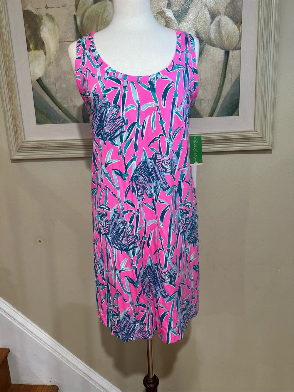 NWT Lilly Pulitzer Raylee Dress Mandavilla Pink Extra Lucky Size Medium - Picture 7 of 10